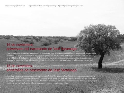 16 de Noviembre, Homenaje a José Saramago
